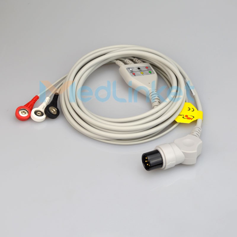One-Piece Series ECG Cable With Leads