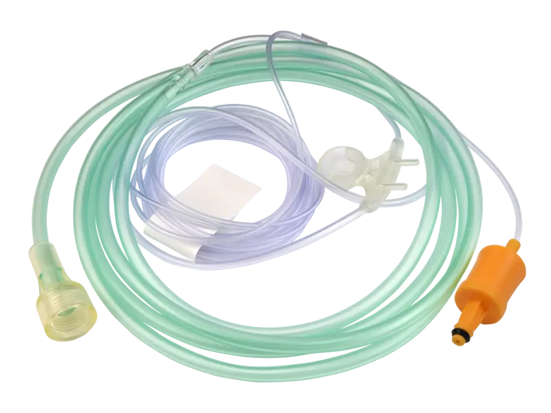 Masimo 3824 相容於微流二氧化碳採樣鼻/口腔線，成人，帶氧氣