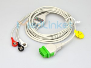 Cables de ECG de conexión directa compatibles con Medlinket GE-Marquette