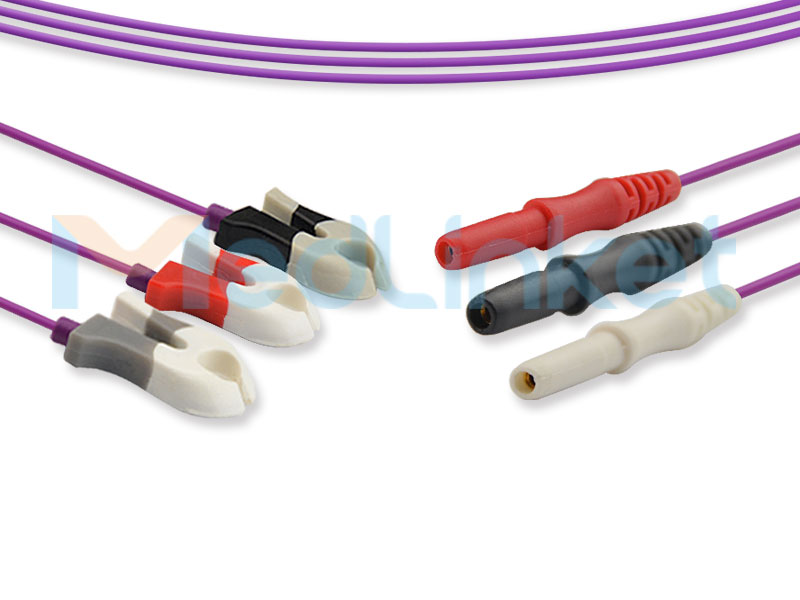 Neonatal DIN type ECG lead wires EC024M3A