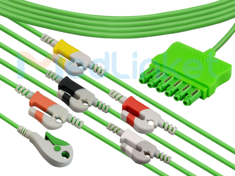 One-line series ECG lead wires EQ-096P6A