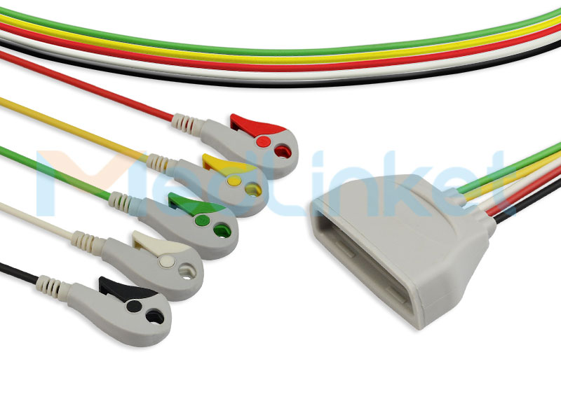 Philips MX40 Compatible ECG Telemetry Leadwires ET035C5I