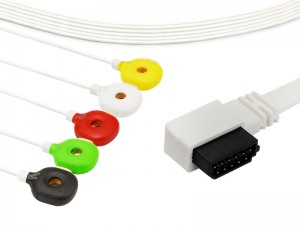 Kabel ECG Perakam Holter dengan Leadwires