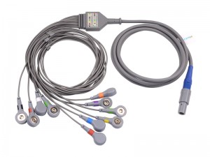 Compatible Welch Allyn Direct-Connect Holter ECG Cable