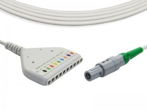 Holter Recorder Cables ECG amb cables de plom