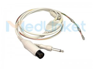 Veterinary electrocardio temperature probes