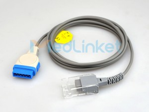 Medlinket GE/Datex/Ohmeda uyğun SpO2 uzatma adapter kabeli