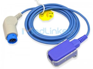 Cable adaptador de extensión SpO2 compatible con Medlinket Neusoft