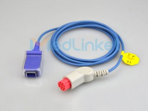 Cable adaptador de extensión SpO2 compatible con Medlinket S&W
