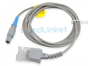 Cable adaptador de extensión SpO2 compatible con Medlinket EDAN