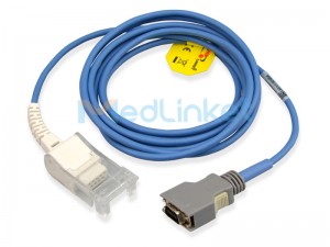 Cable adaptador de extensión SpO2 compatible con Medlinket DolphinMedical