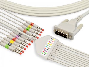 One-Piece Series EKG Cable With Lead Wires