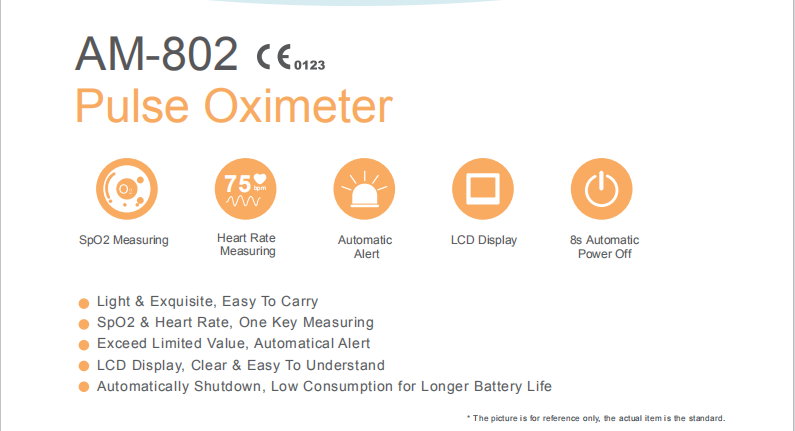 AM-802 Pulse Oximeter