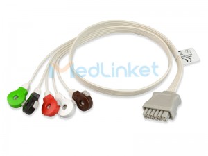 Kabel timbal ECG sekali pakai ER028C5I