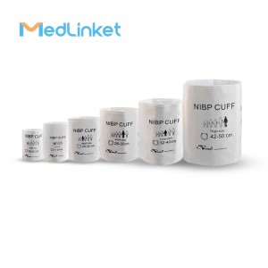 NIBP Wholesale OEM China Disposable Non-invasive Single tube and double tube Blood Pressure Cuff of 3-22cm